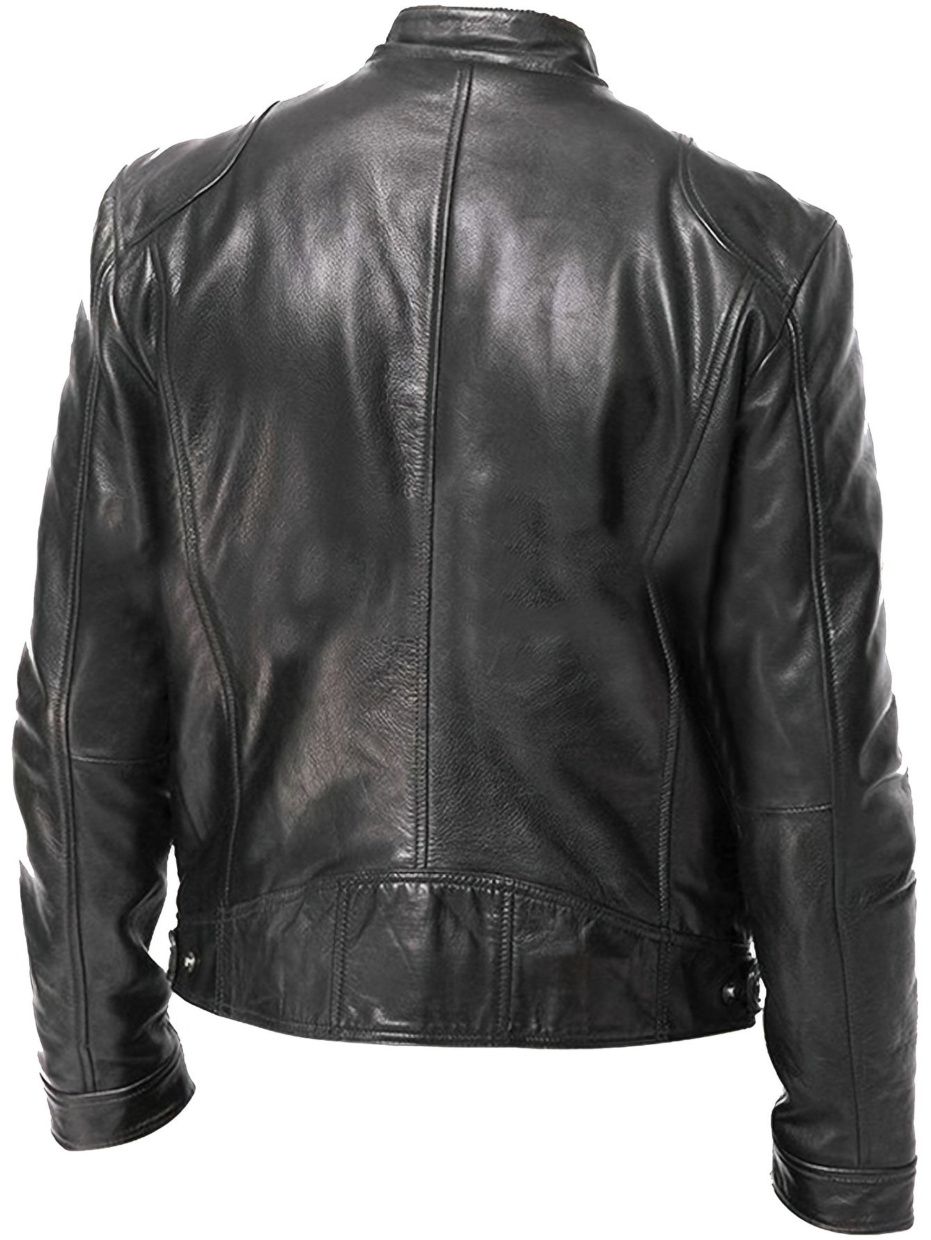 LAURENT MONACO | VESTE MOTARD À FERMETURE ÉCLAIR POUR HOMMES