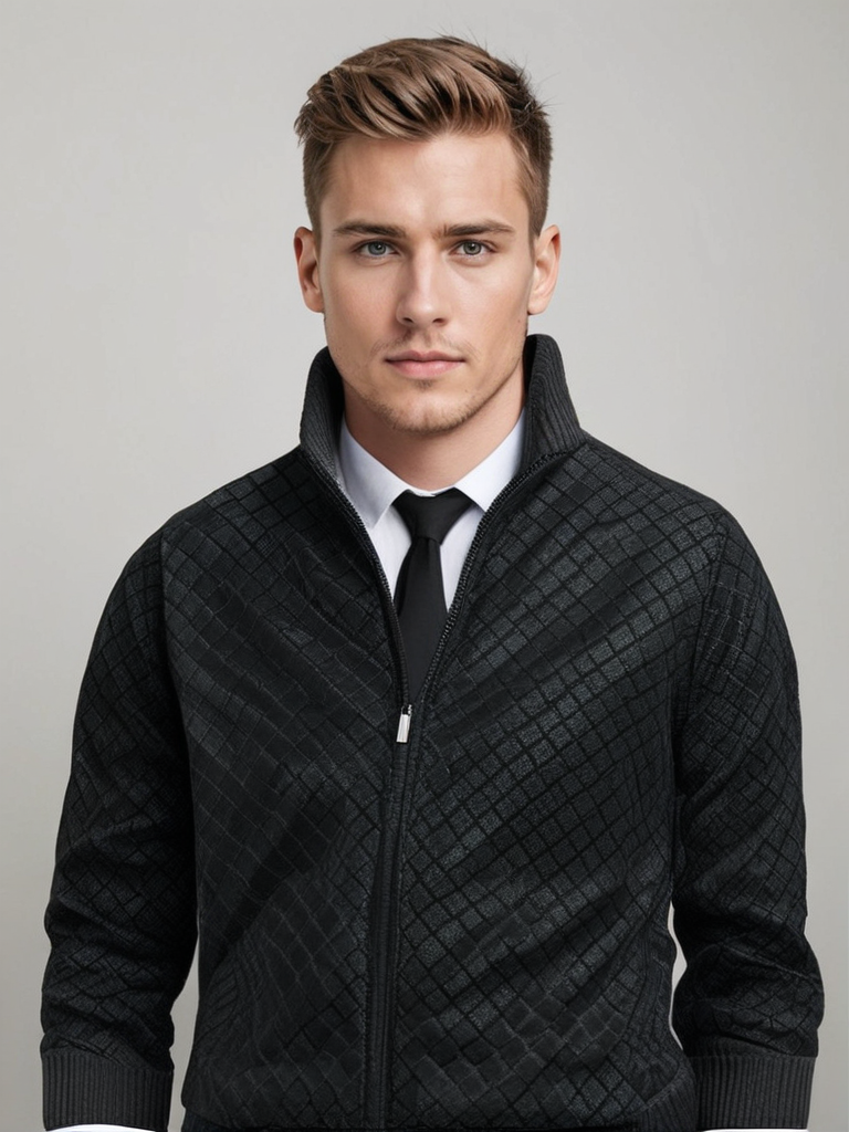 LAURENT MONACO | GILET MAILLE GAUFRÉE POUR HOMME