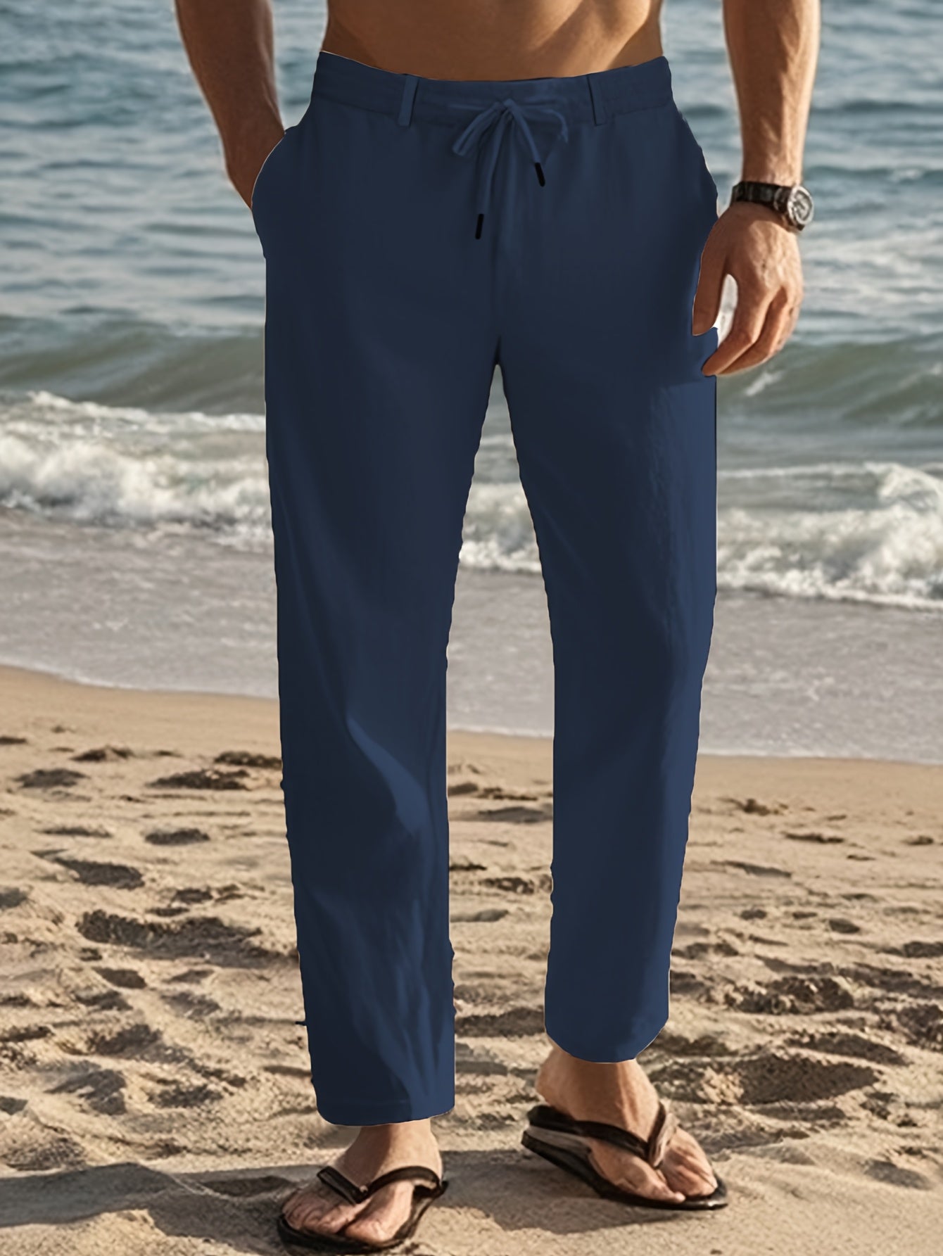 LAURENT MONACO | PANTALON À JAMBE DROITE POUR HOMMES