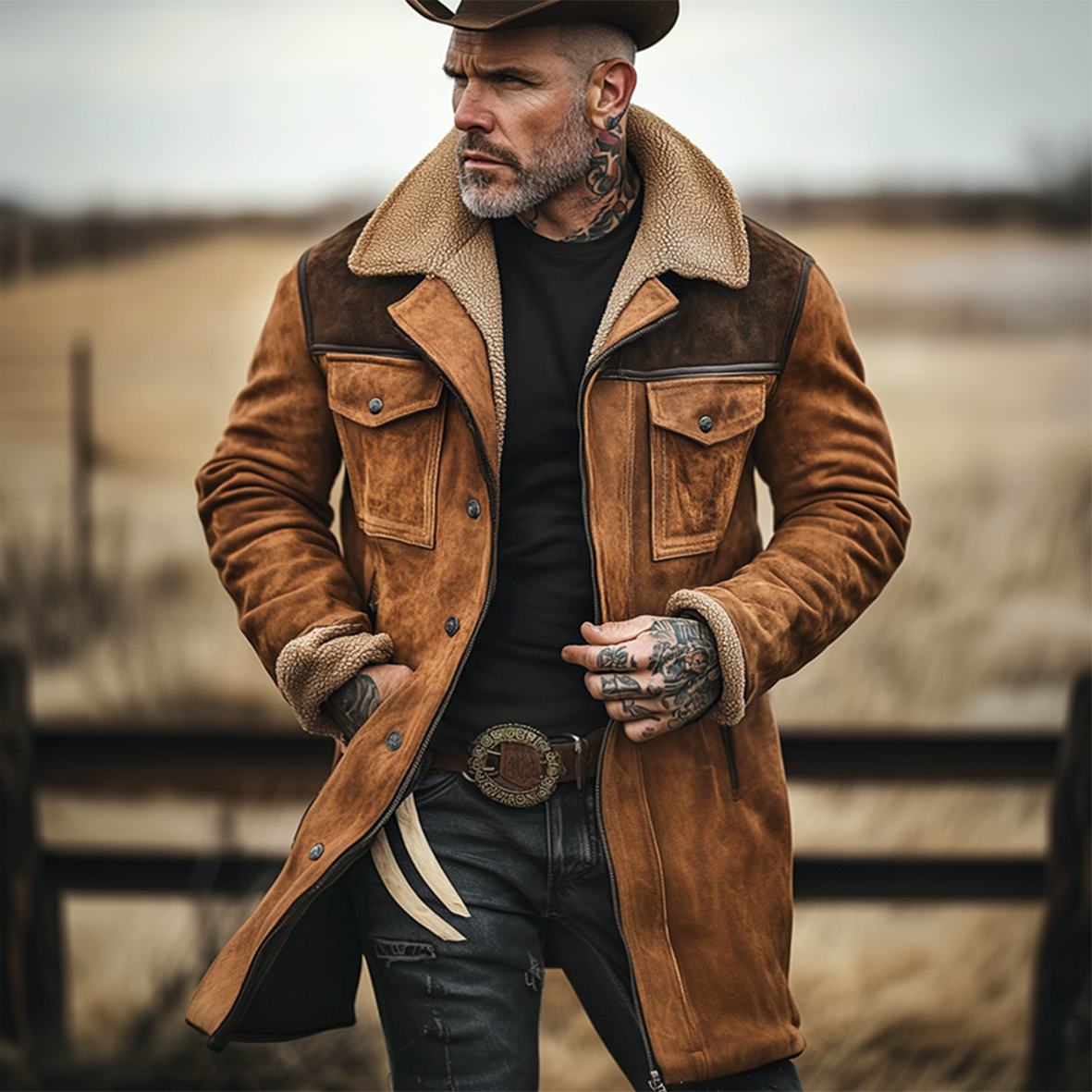LAURENT MONACO | MANTEAU LONG CLASSIQUE POUR HOMME