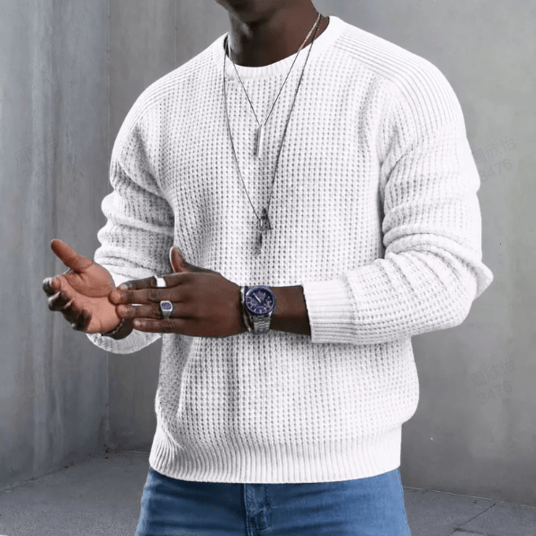 LAURENT MONACO | PULL EN MAILLE GAUFRÉE POUR HOMMES