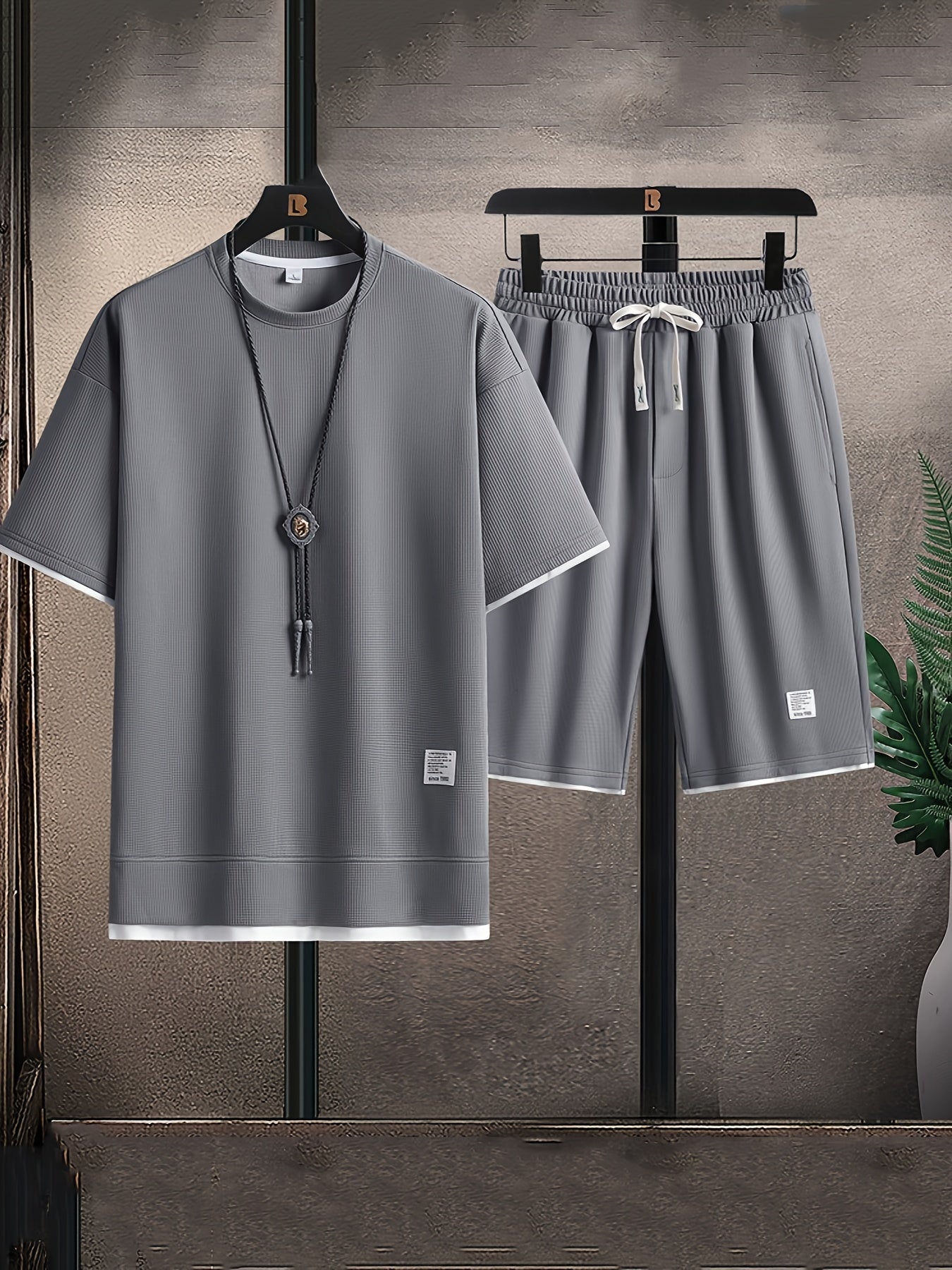 LAURENT MONACO | ENSEMBLE TRICOT GAUFRÉ POUR HOMME