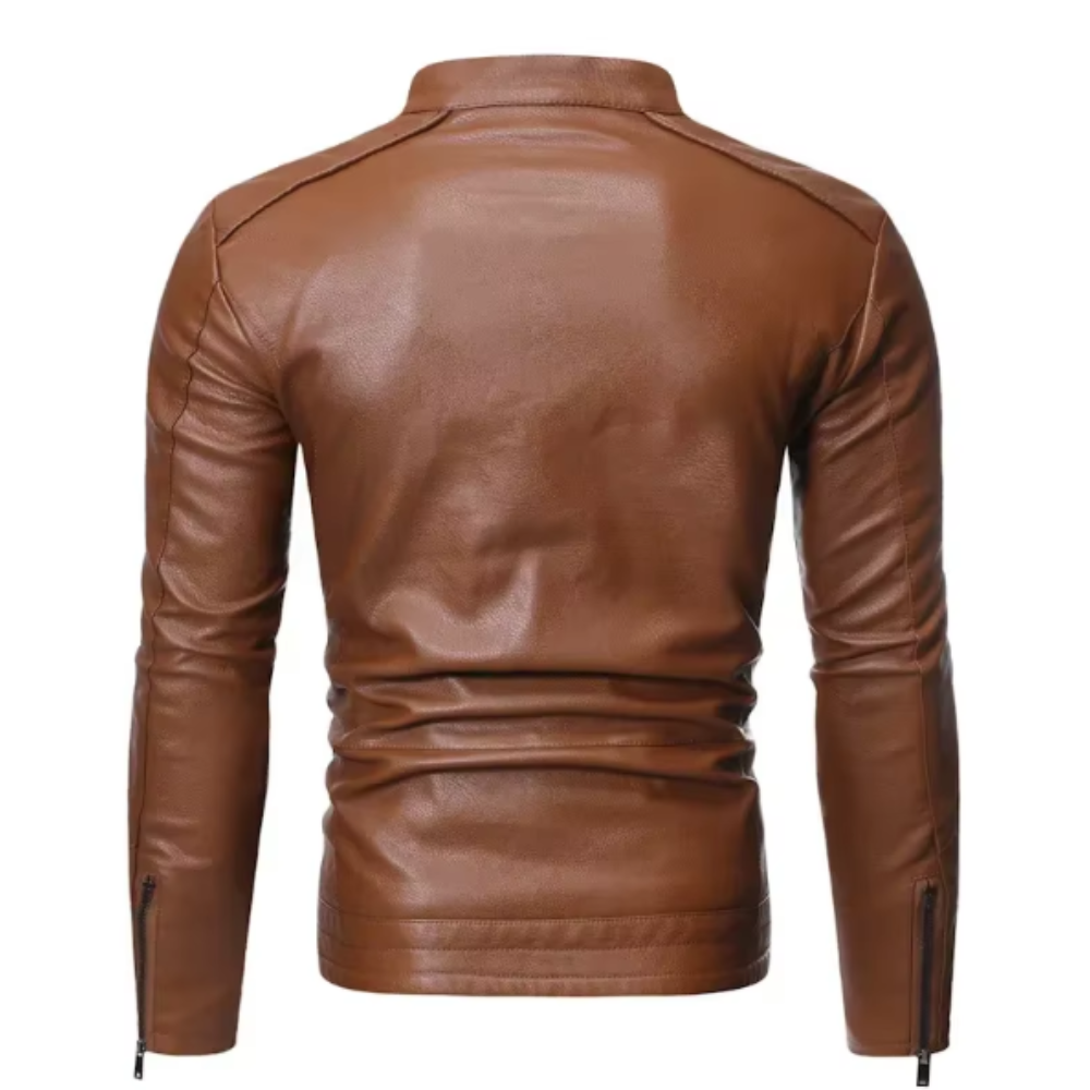 LAURENT MONACO | VESTE EN CUIR ÉLÉGANTE POUR HOMME