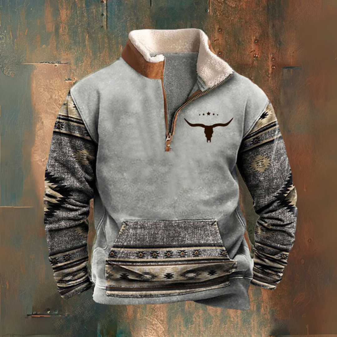 LAURENT MONACO | PULL AVEC DEMI-FERMETURE AUTOMNALE