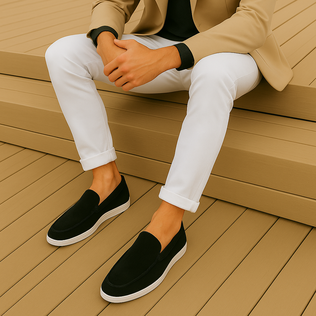 LAURENT MONACO | MOCASSINS ÉLÉGANTS EN DAIM