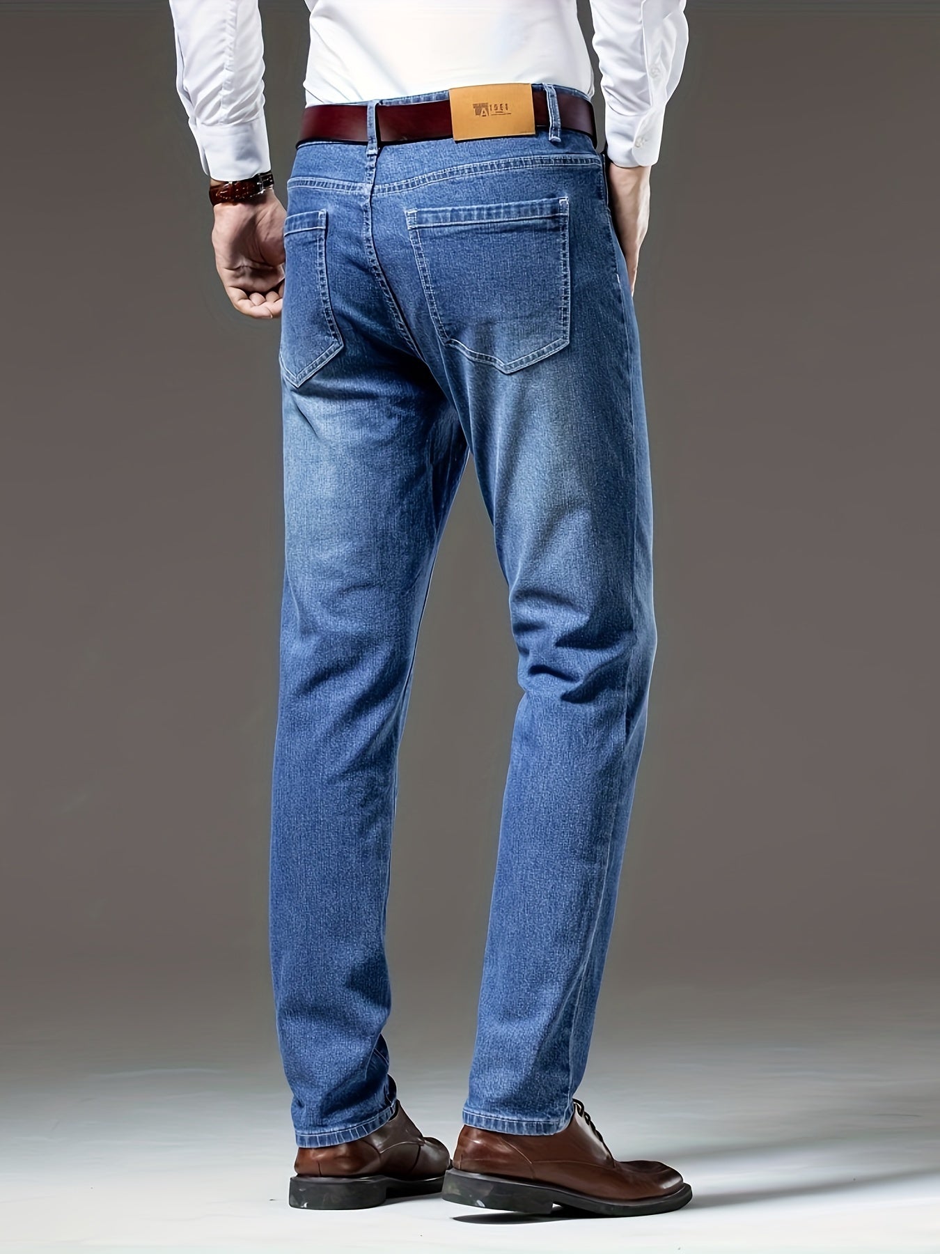 LAURENT MONACO | PANTALON EN DENIM DÉLAVÉ POUR HOMMES