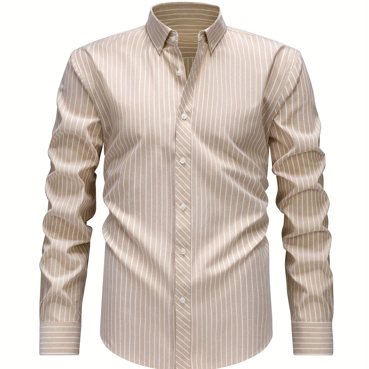 LAURENT MONACO | CHEMISE À RAYURES ET BOUTONS POUR HOMMES