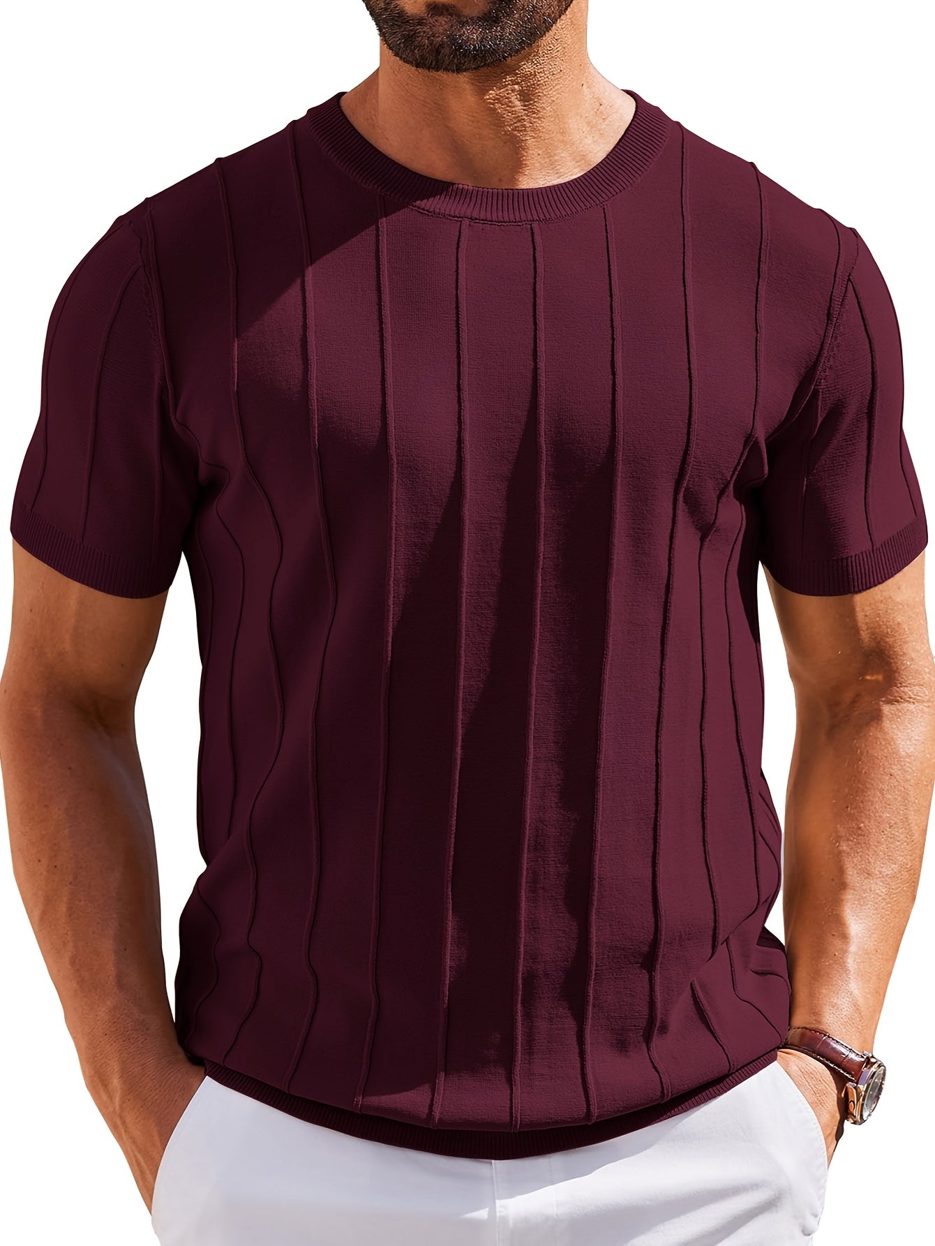 LAURENT MONACO | CHEMISE EN MAILLE COTONNÉE POUR HOMMES