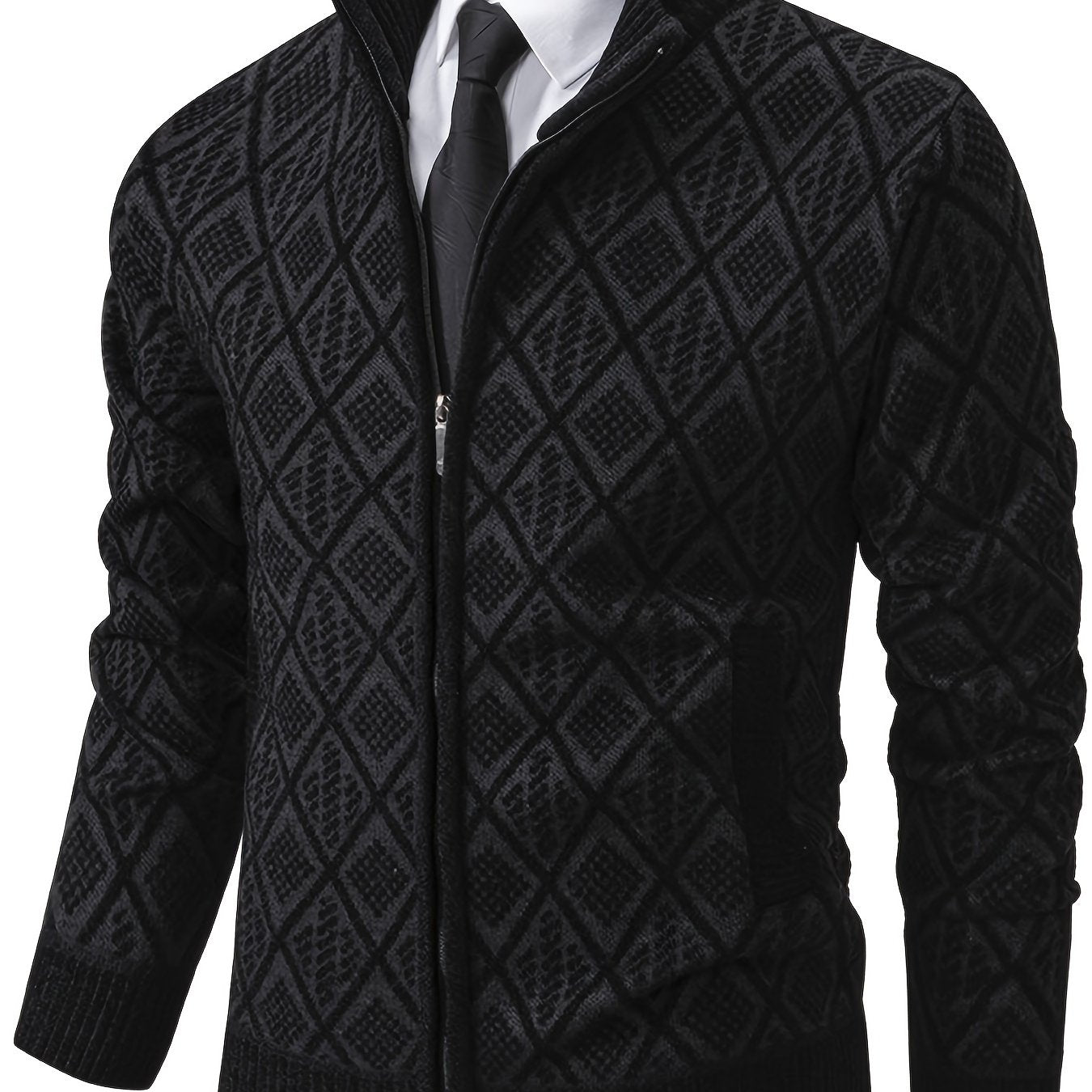 LAURENT MONACO | PULL EN MAILLE GÉOMÉTRIQUE POUR HOMMES
