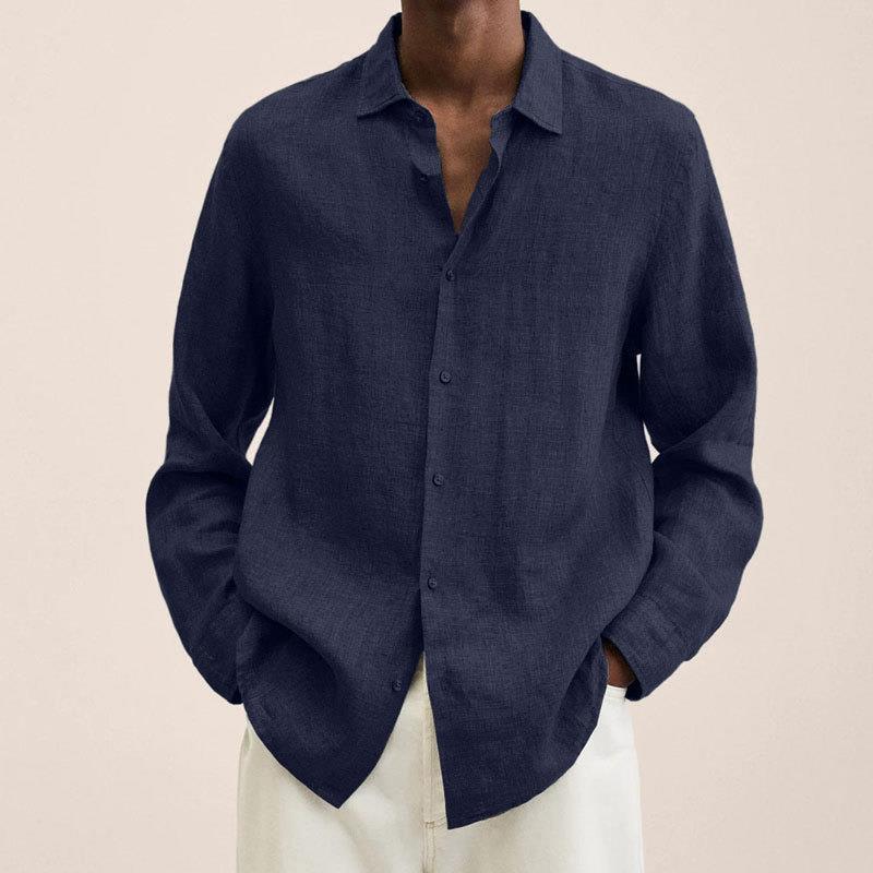 LAURENT MONACO | CHEMISE À BOUTONS EN LIN POUR HOMME