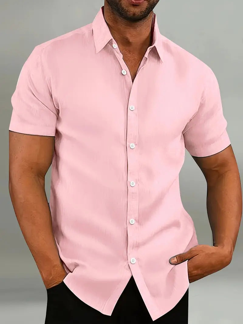 LAURENT MONACO | CHEMISE D'ÉTÉ À BOUTONS POUR HOMMES