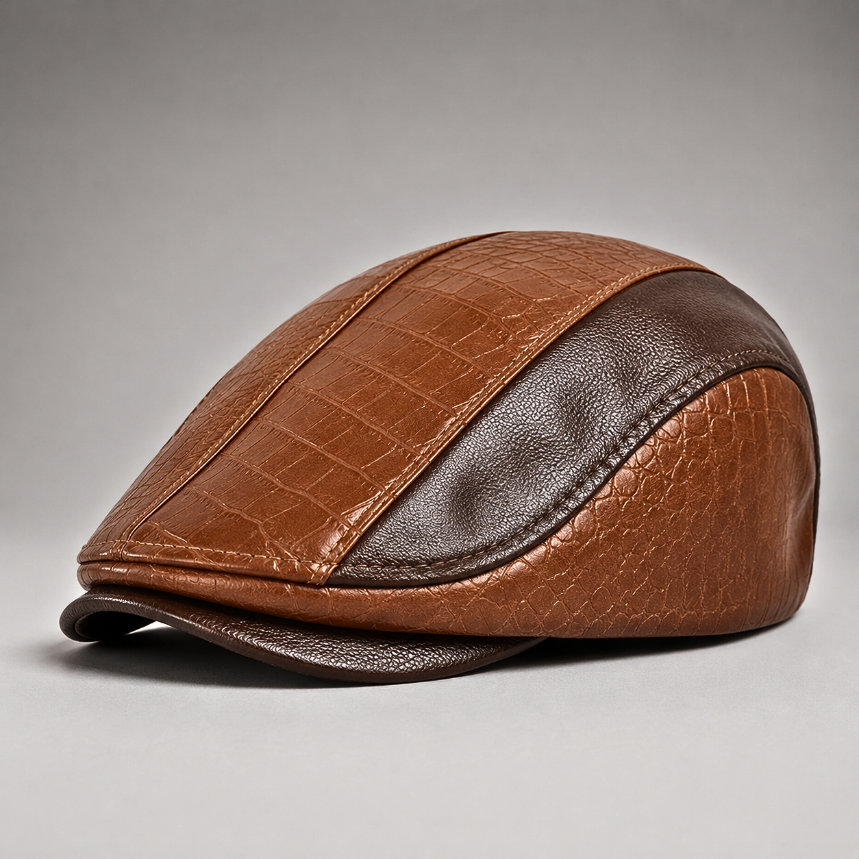 LAURENT MONACO | CASQUETTE À EMPIÈCEMENTS CROCODILE POUR HOMMES