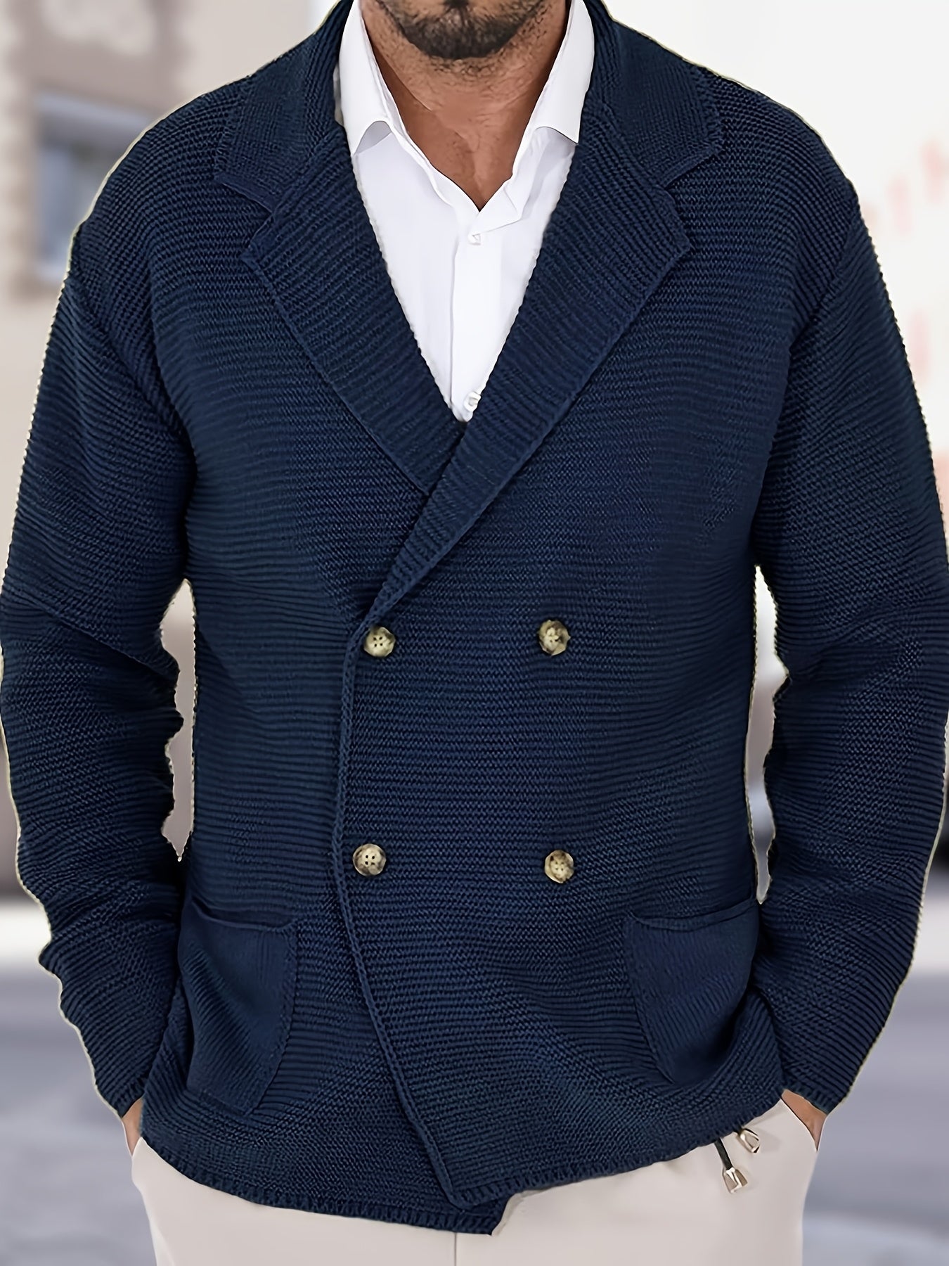 LAURENT MONACO | CARDIGAN ÉLÉGANT EN LAINE POUR HOMME