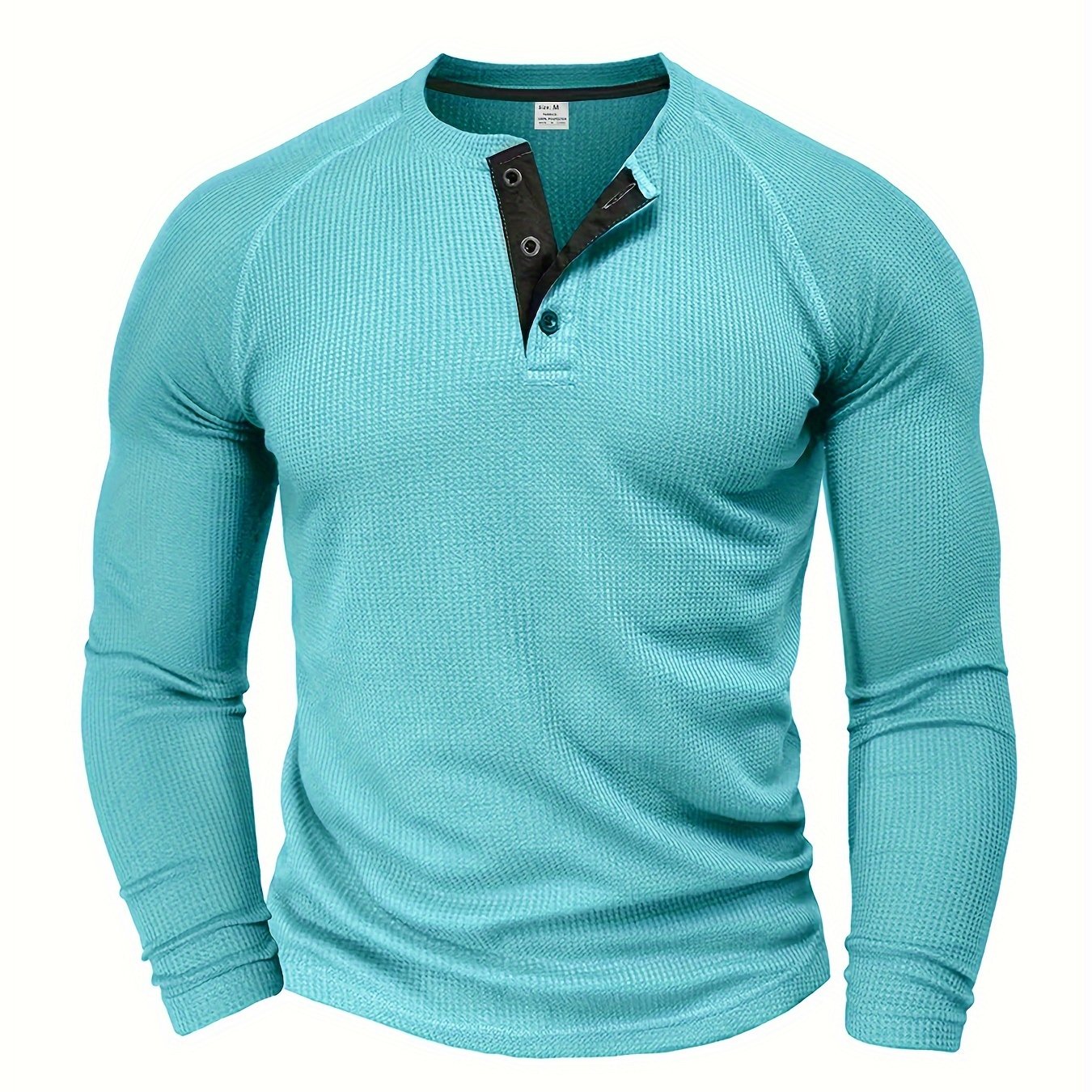 LAURENT MONACO | T-SHIRT HENLEY TEXTURÉ POUR HOMMES