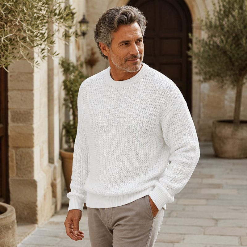 LAURENT MONACO | PULL EN MAILLE GAUFRÉE POUR HOMMES