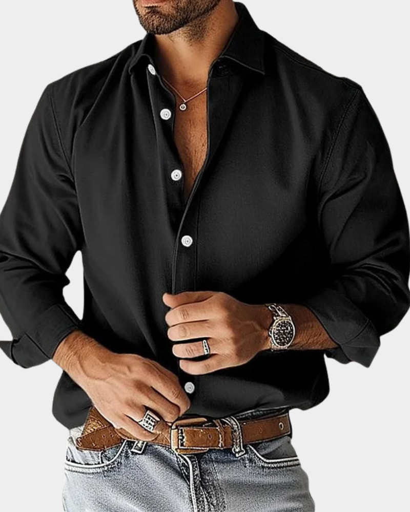 LAURENT MONACO | CHEMISE BOUTONNÉE ÉTIREMENT COUPE SLIM POUR HOMME