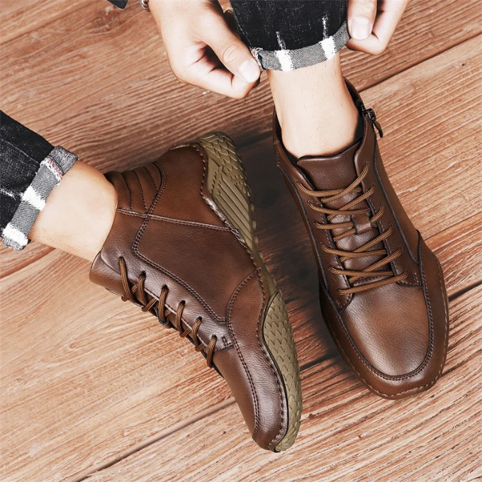 LAURENT MONACO | BOTTES EN CUIR ROBUSTES POUR HOMMES