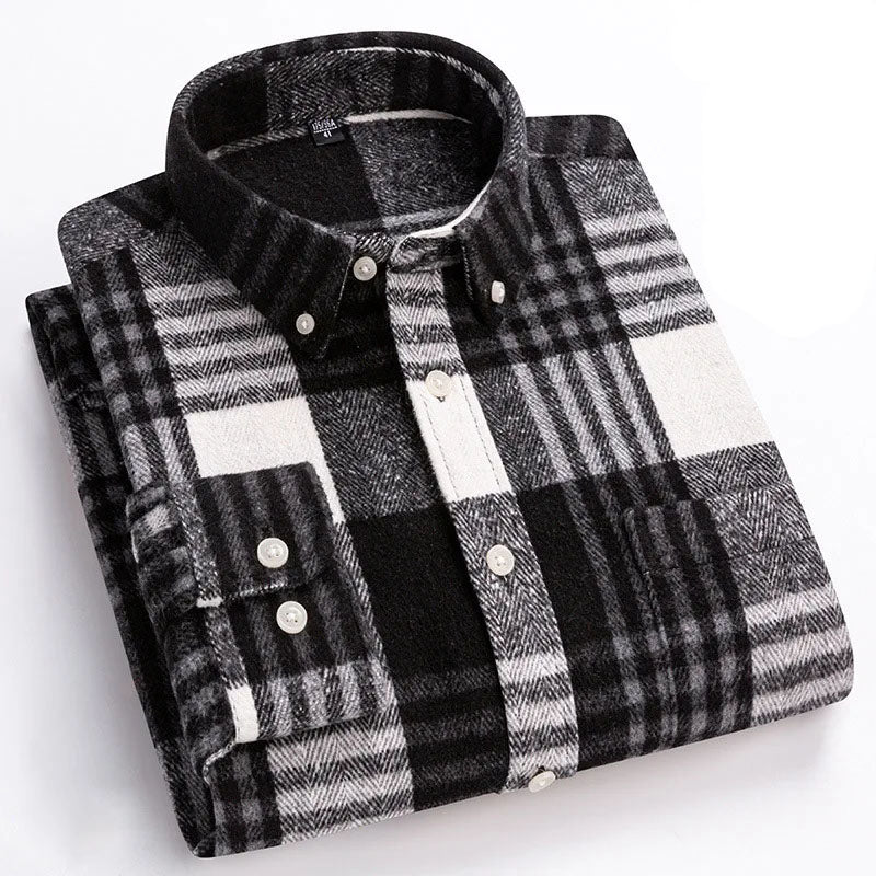 LAURENT MONACO | CHEMISE COSY EN FLANELLE À CARREAUX POUR HOMMES