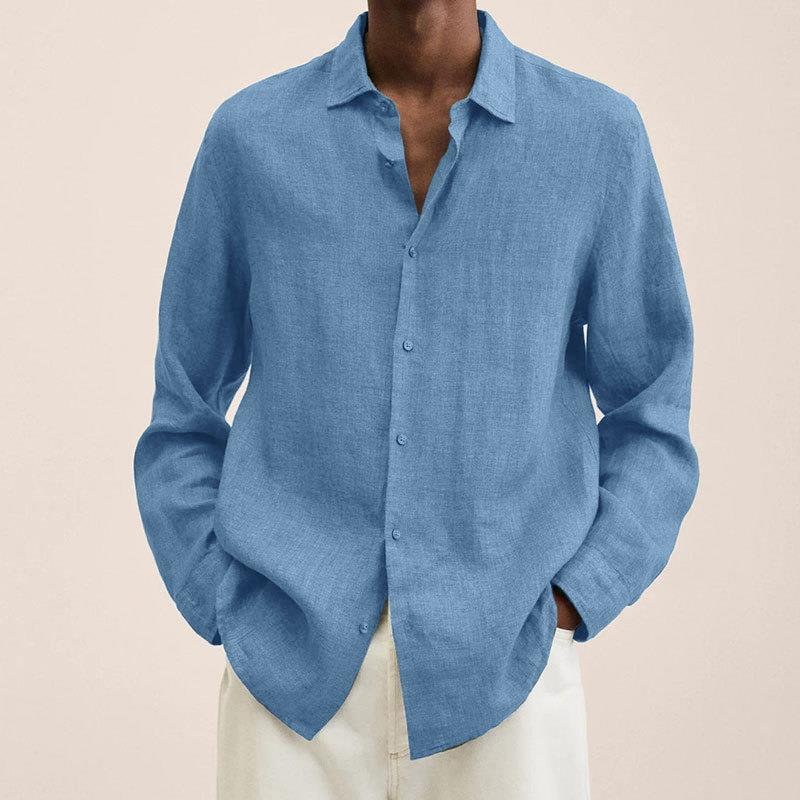 LAURENT MONACO | CHEMISE À BOUTONS EN LIN POUR HOMME