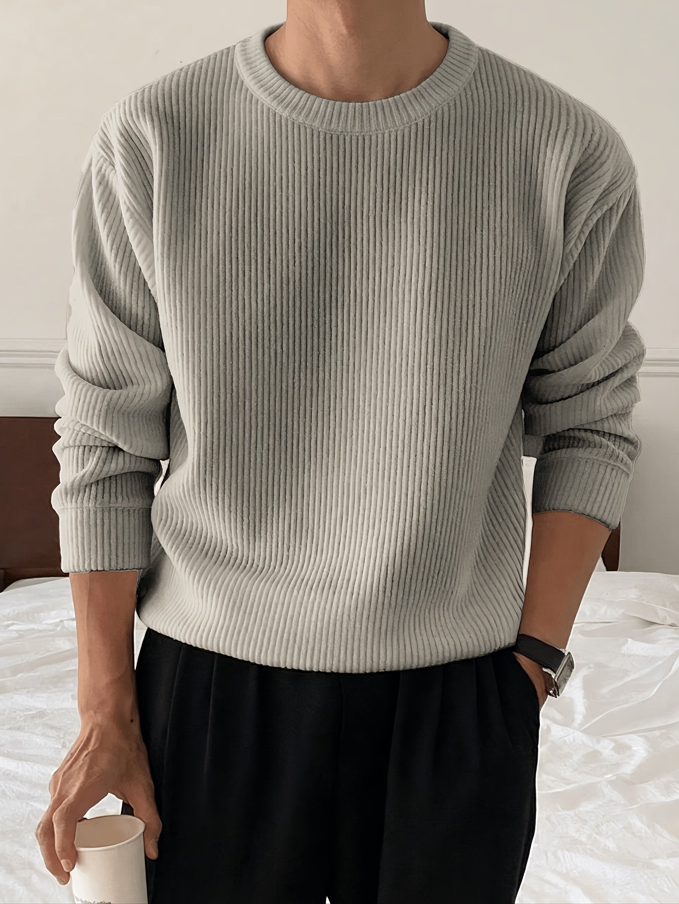 LAURENT MONACO | PULL EN MAILLE AMPLE POUR HOMMES