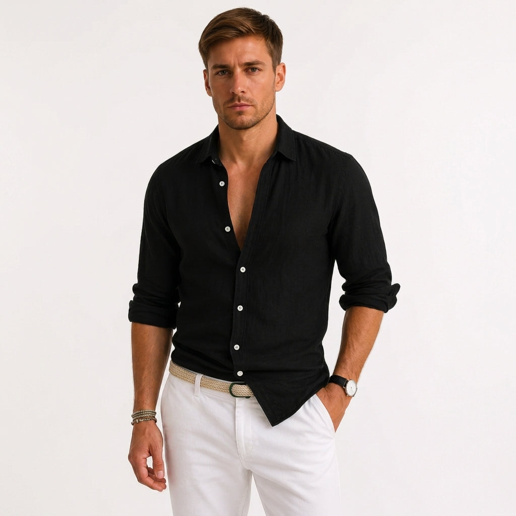 LAURENT MONACO | CHEMISE D'ÉTÉ EMBLÉMATIQUE POUR HOMMES
