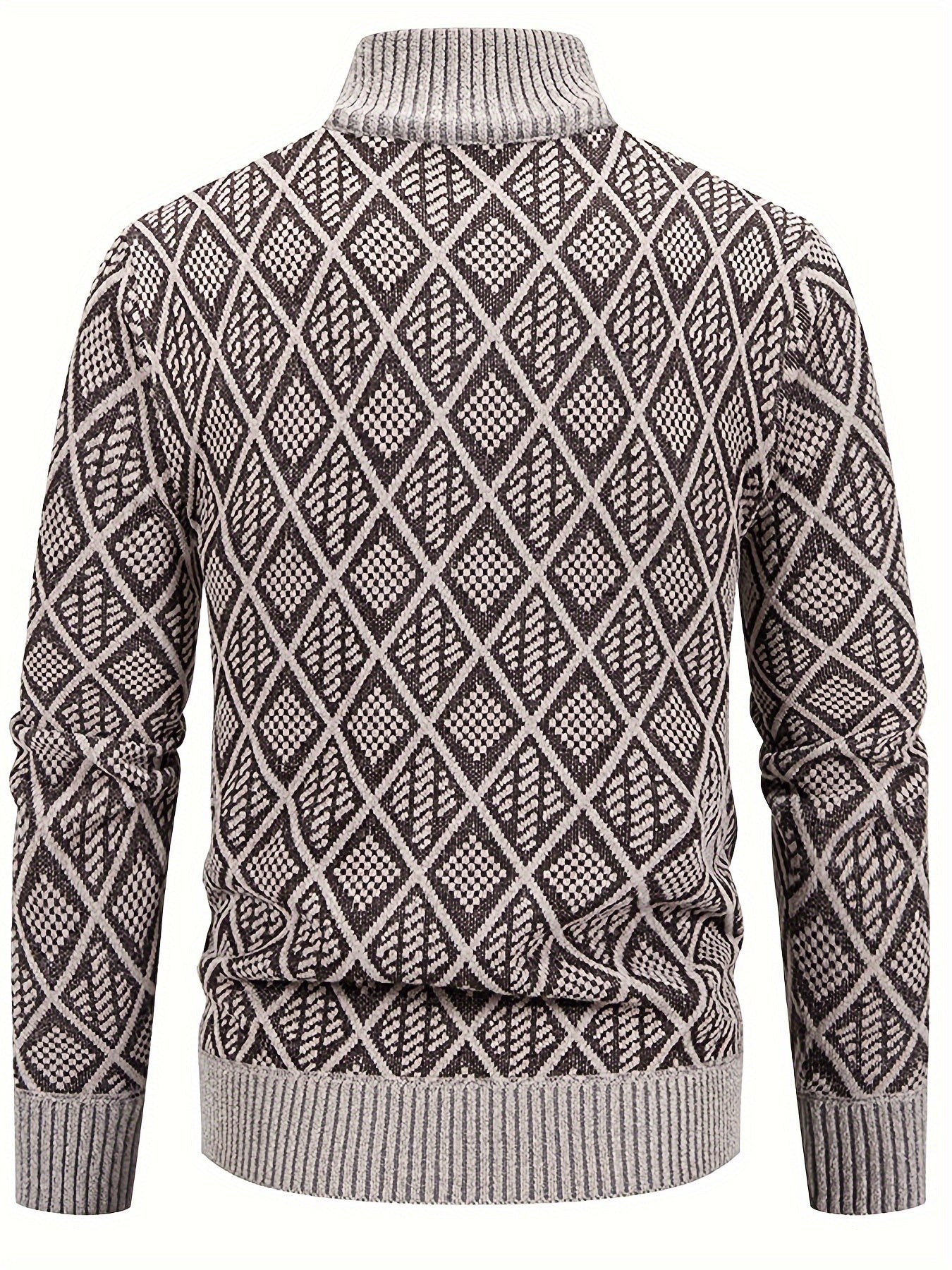 LAURENT MONACO | PULL EN MAILLE GÉOMÉTRIQUE POUR HOMMES