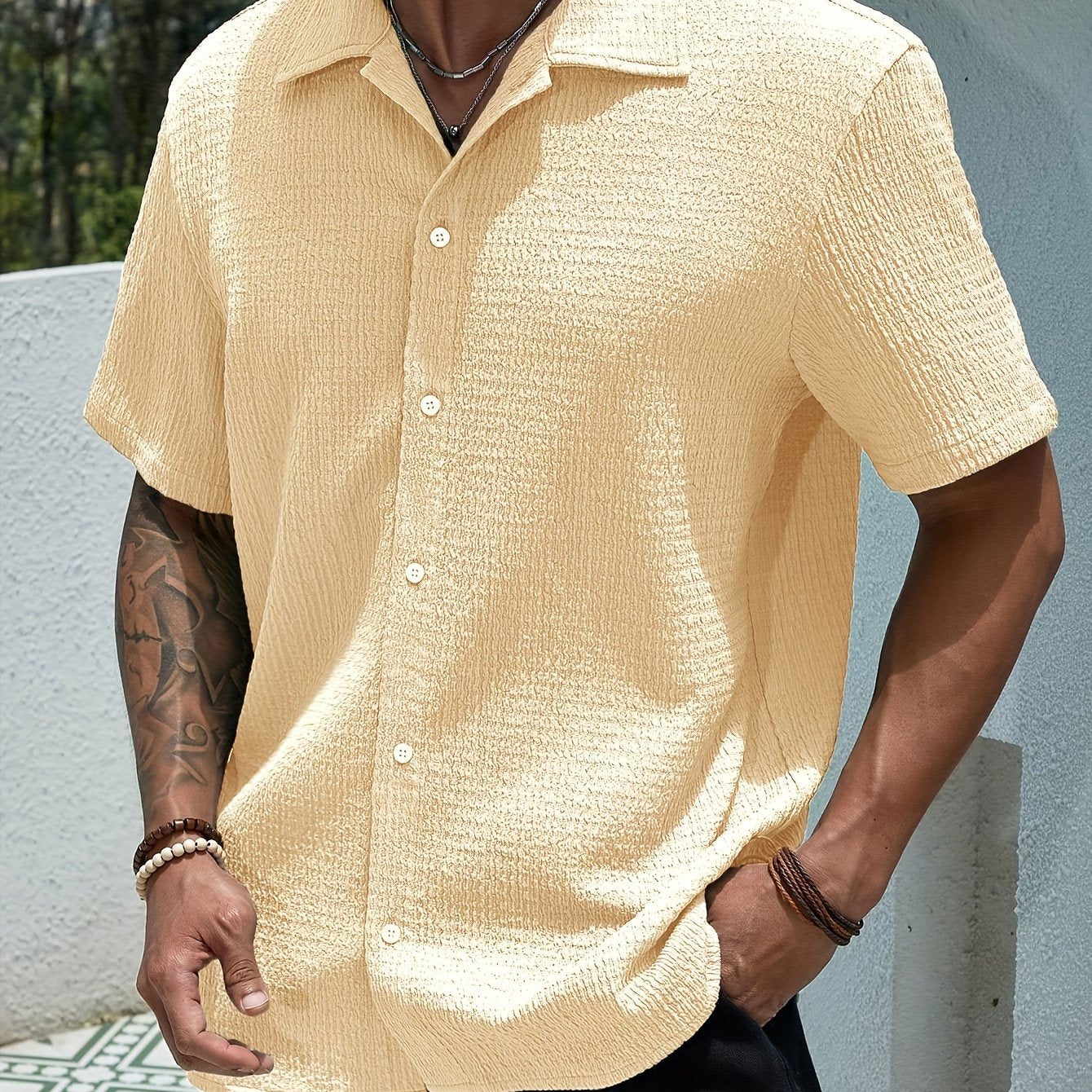 LAURENT MONACO | CHEMISE DE PRINTEMPS CLASSIQUE POUR HOMMES