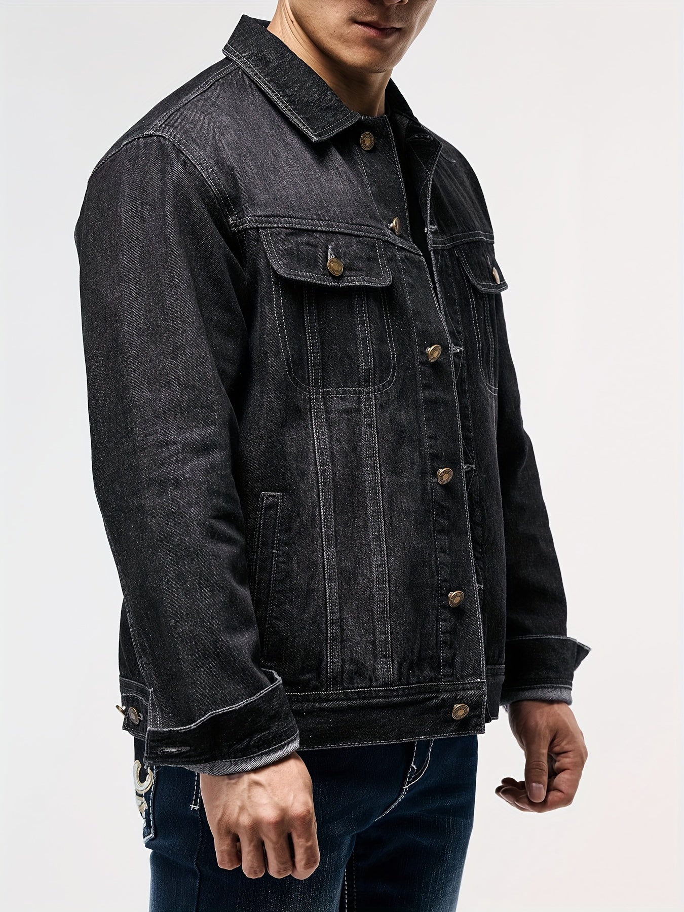 LAURENT MONACO | VESTE DE TRAVAIL EN DENIM POUR HOMMES