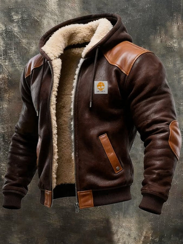 LAURENT MONACO | VESTE VINTAGE EN DAIM AVEC CAPUCHE