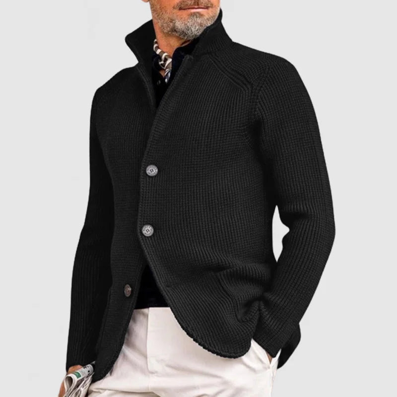 LAURENT MONACO | GILET EN MAILLE À COL MONTANT POUR HOMMES