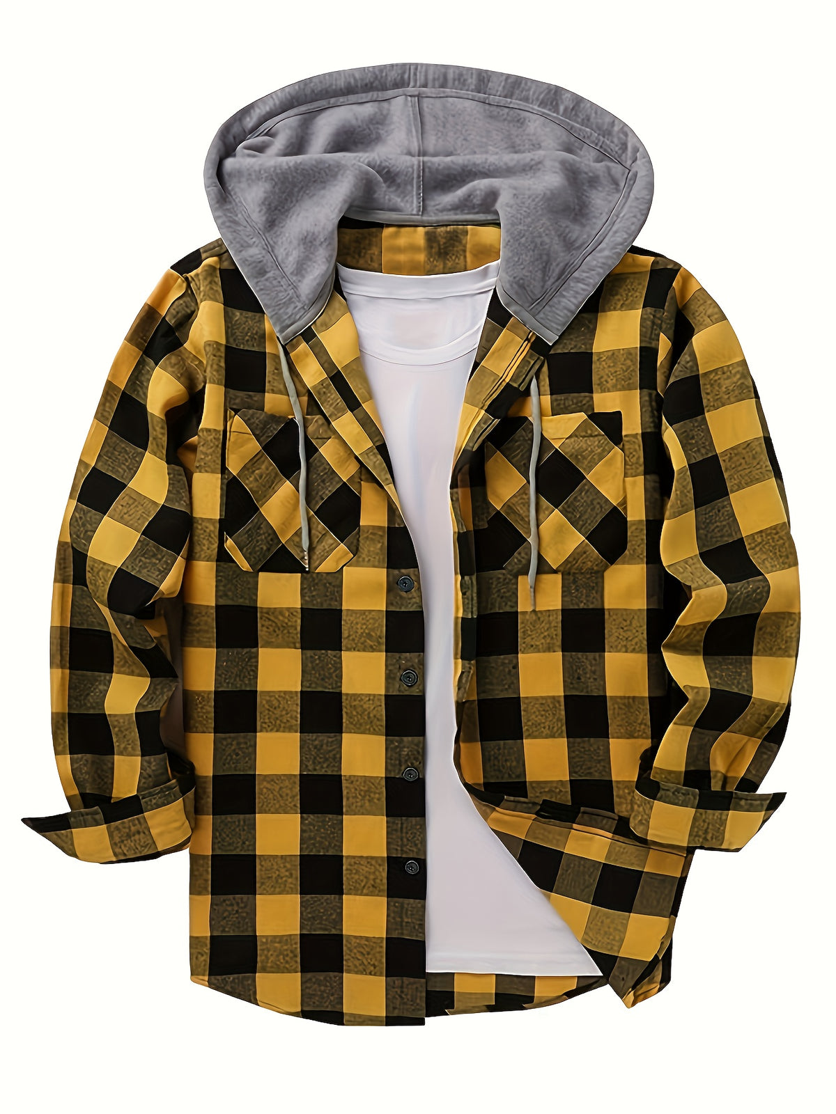 LAURENT MONACO | SWEAT À CAPUCHE À CARREAUX POUR HOMMES