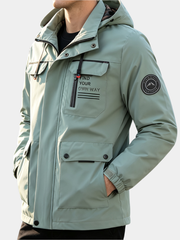 LAURENT MONACO | VESTE À CAPUCHE ET FERMETURE ÉCLAIR POUR HOMMES