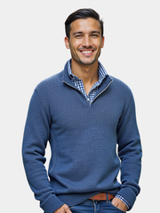 LAURENT MONACO | PULL À DEMI-FERMETURE ÉCLAIR POUR HOMMES