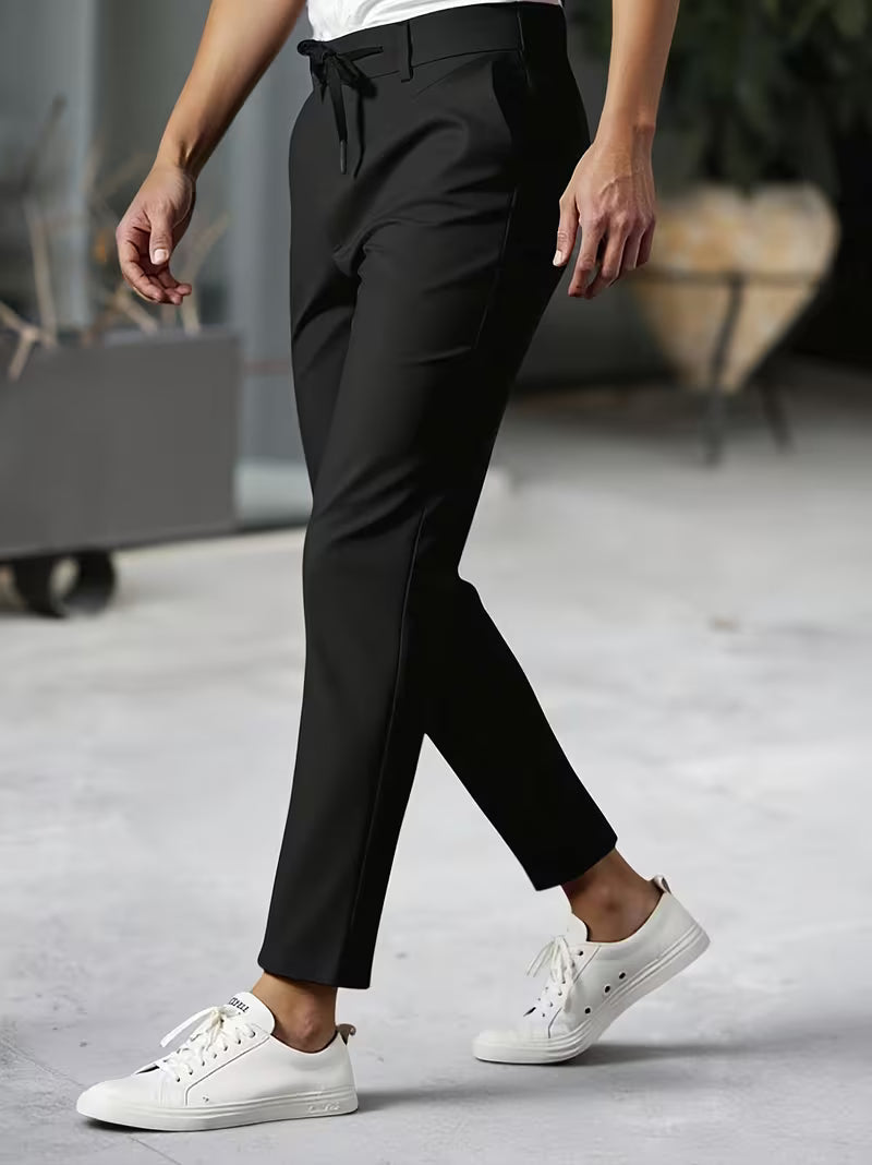 LAURENT MONACO | PANTALON PLISSÉ CONIQUE AUX CHEVILLES POUR HOMMES