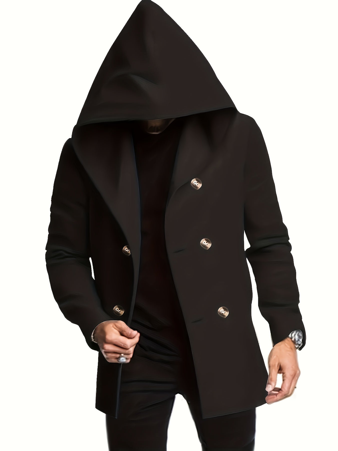 LAURENT MONACO | MANTEAU MIDI À CAPUCHE POUR HOMMES
