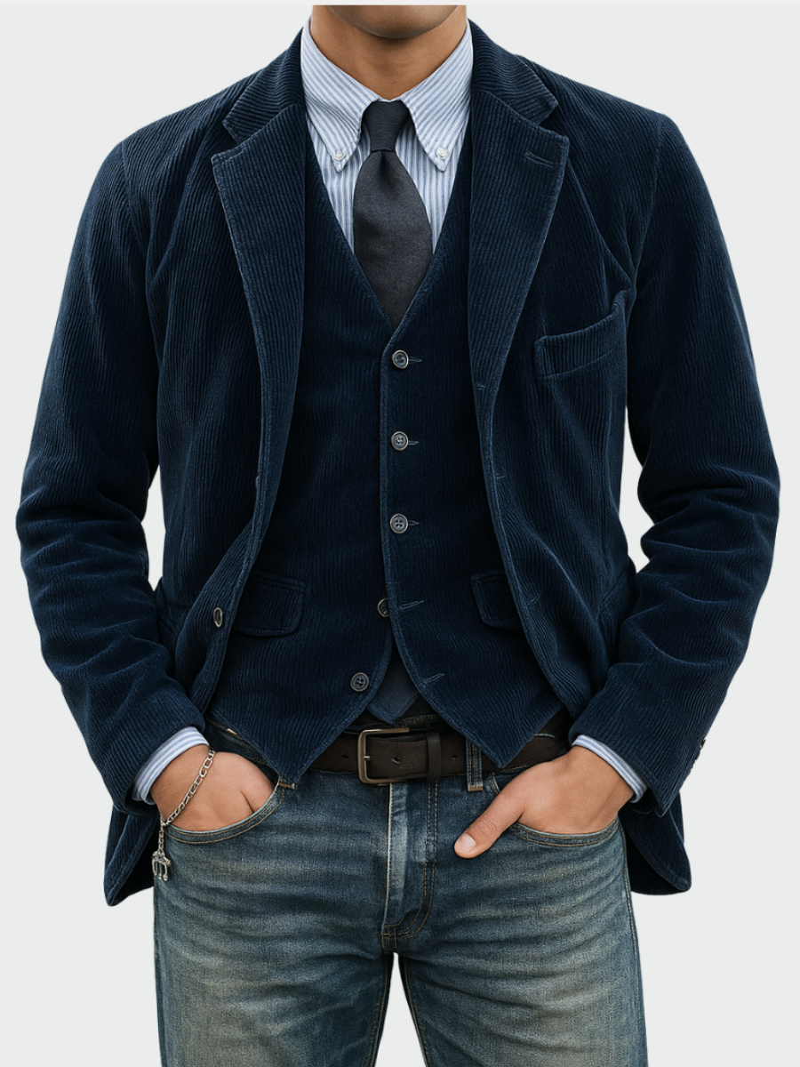 LAURENT MONACO | ENSEMBLE BLAZER RAFFINÉ POUR HOMMES