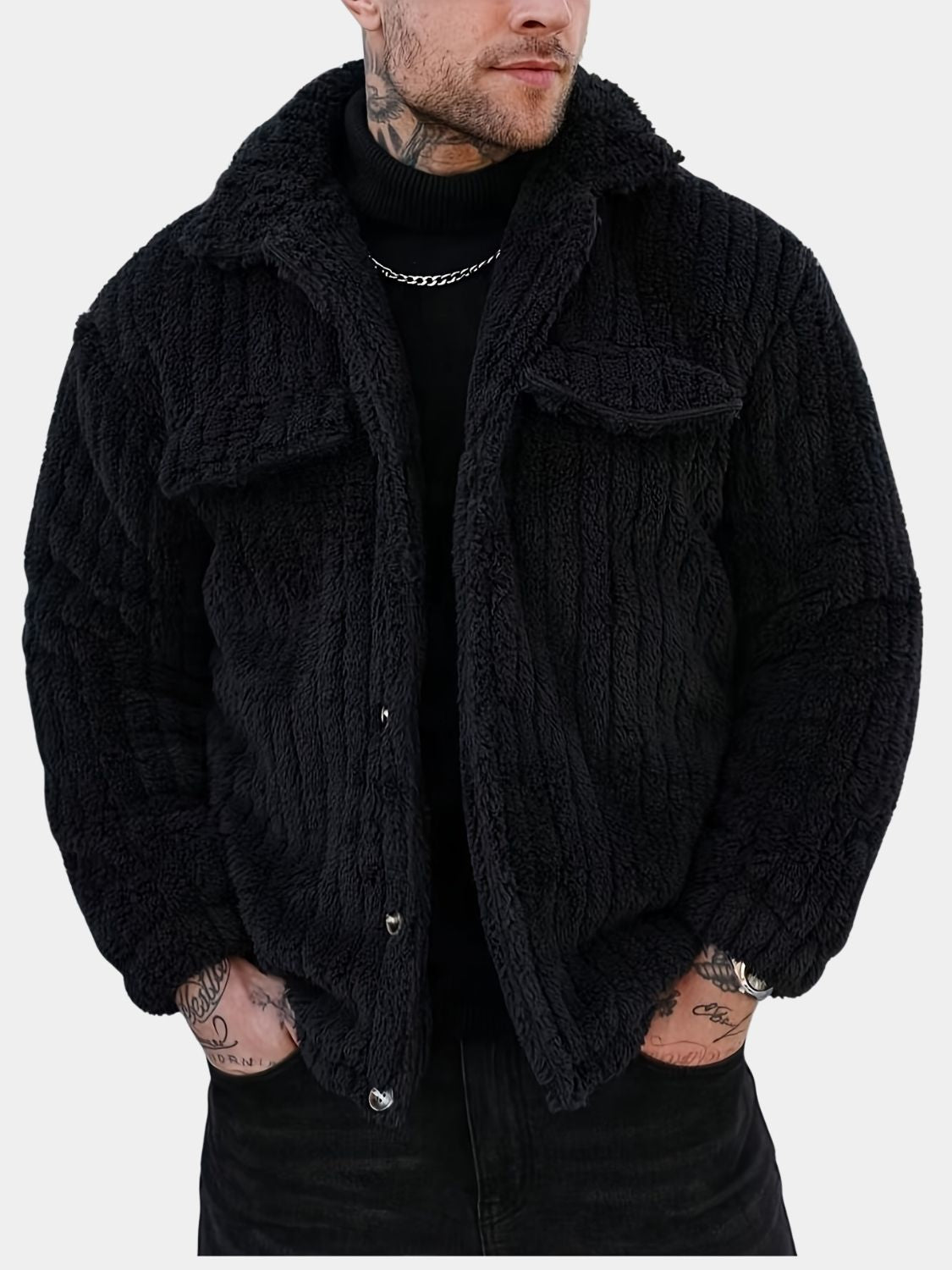 LAURENT MONACO | VESTE EN MAILLE À RAYURES POUR HOMMES