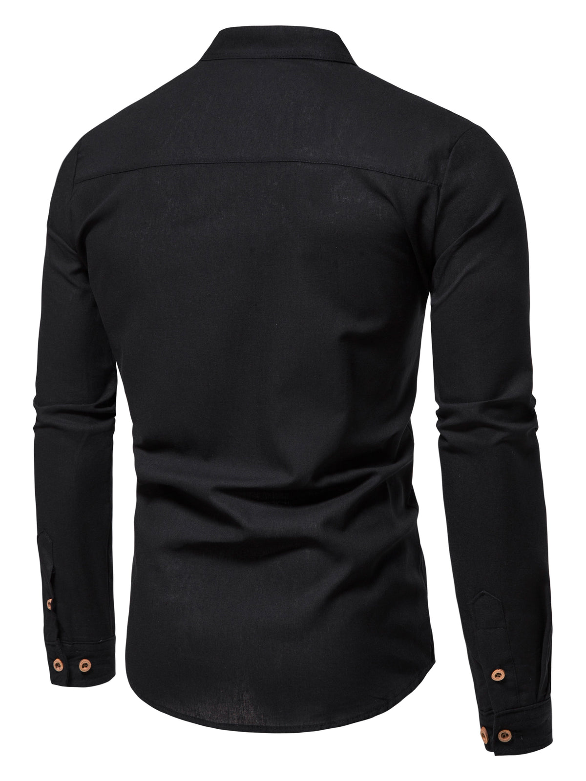 LAURENT MONACO | CHEMISE À COL MONTANT ET DEMI-PATTE DE BOUTONNAGE POUR HOMMES