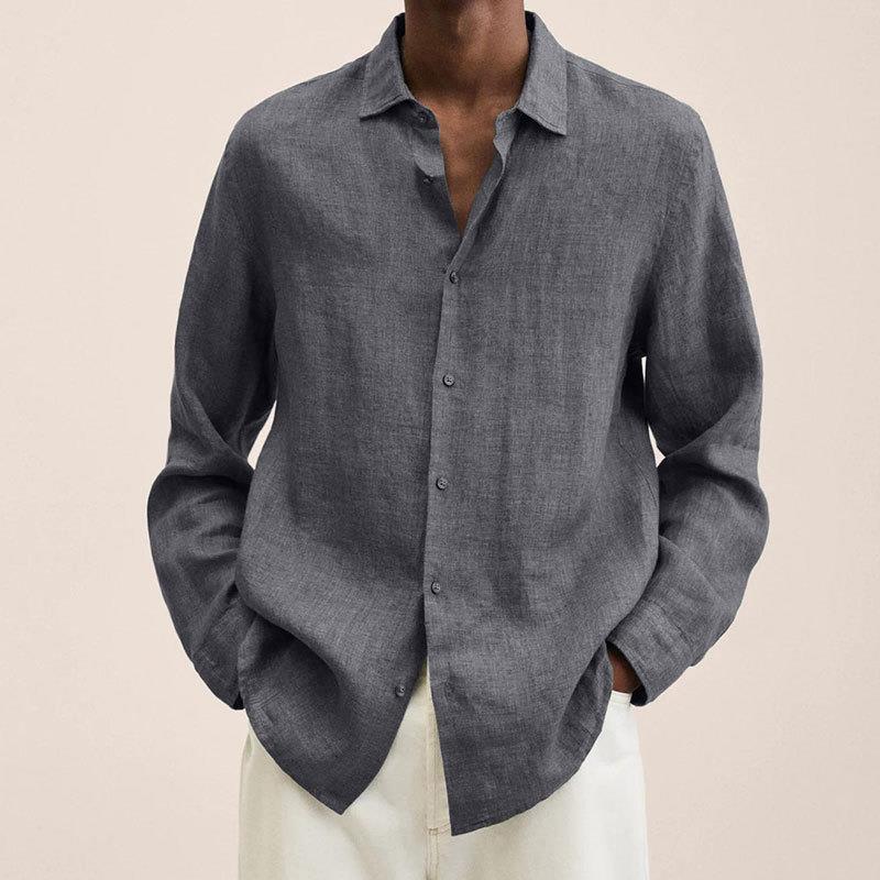 LAURENT MONACO | CHEMISE À BOUTONS EN LIN POUR HOMME