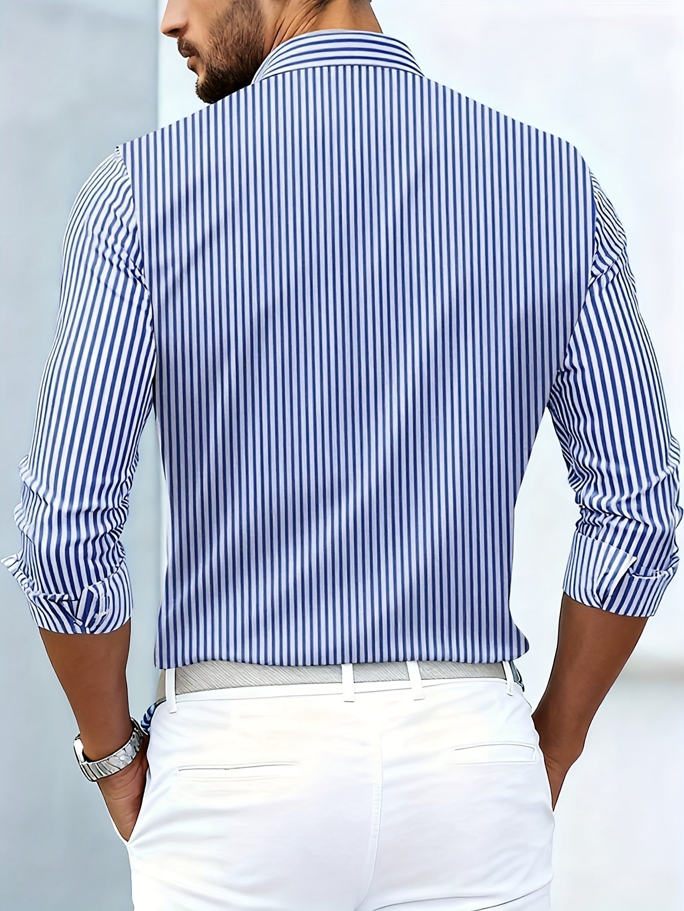 LAURENT MONACO | CHEMISE À RAYURES VINTAGE POUR HOMMES