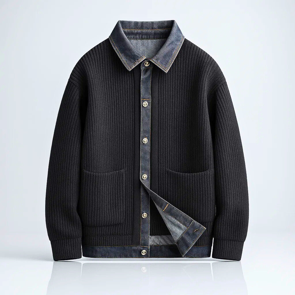 LAURENT MONACO | VESTE DENIM ET TRICOT POUR HOMMES