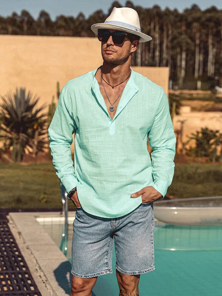 LAURENT MONACO | CHEMISE EN COTON LIN POUR HOMME