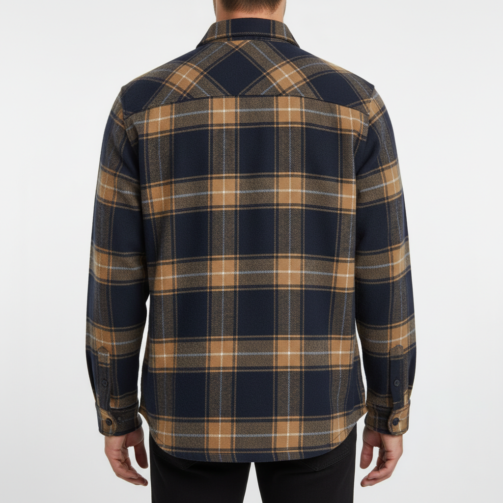 LAURENT MONACO | CHEMISE COSY EN FLANELLE À CARREAUX POUR HOMMES