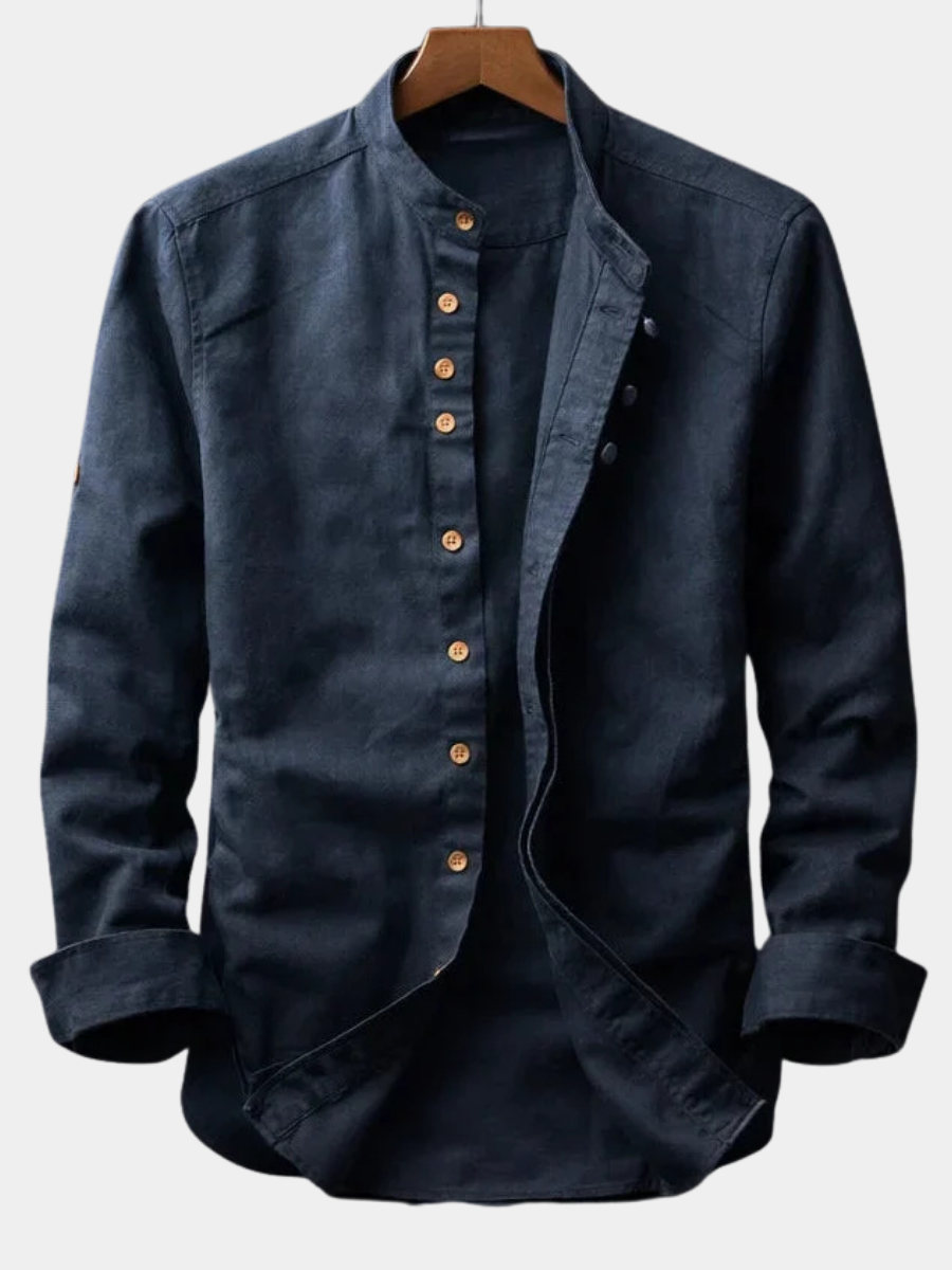 LAURENT MONACO | CHEMISE À COL MONTANT POUR HOMMES