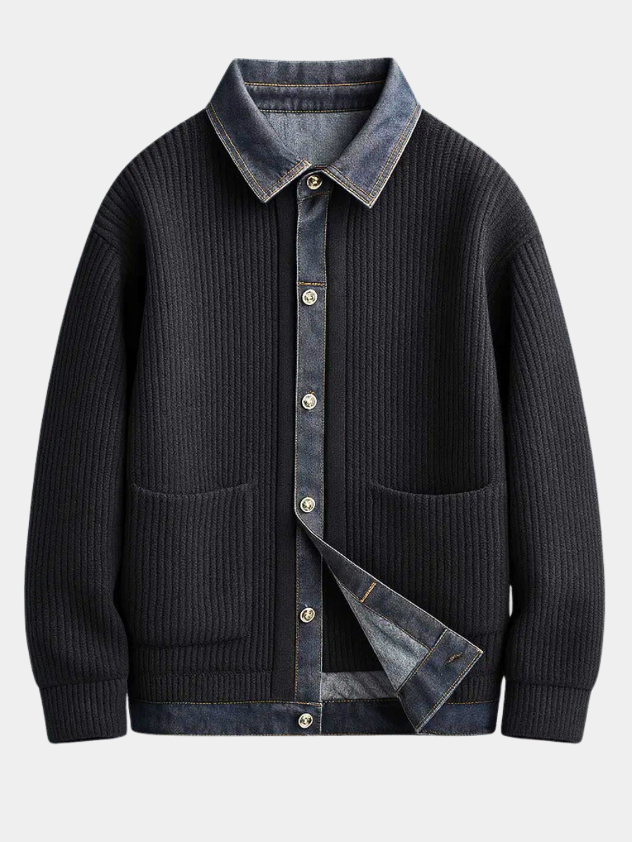 LAURENT MONACO | VESTE DENIM ET TRICOT POUR HOMMES