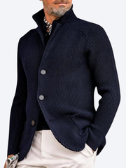 LAURENT MONACO | GILET EN MAILLE À COL MONTANT POUR HOMMES