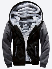 LAURENT MONACO | PULL À CAPUCHE ET FERMETURE ÉCLAIR MOTIF CAMOUFLAGE POUR HOMMES