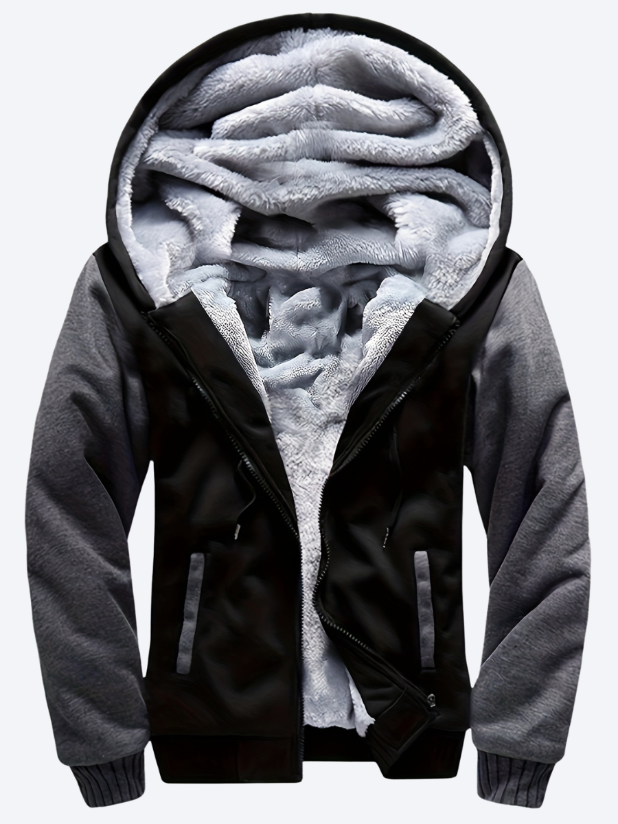 LAURENT MONACO | PULL À CAPUCHE ET FERMETURE ÉCLAIR MOTIF CAMOUFLAGE POUR HOMMES