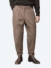 LAURENT MONACO | PANTALON PLISSÉ CONIQUE POUR HOMMES