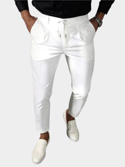 LAURENT MONACO | PANTALON PLISSÉ CONIQUE AUX CHEVILLES POUR HOMMES